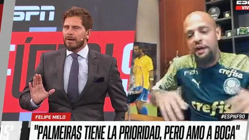 Felipe Melo contó qué va a hacer después de comer y dejó boquiabierto al Pollo Vignolo