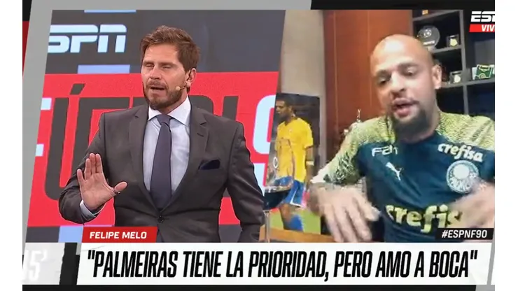 Felipe Melo contó qué va a hacer después de comer y dejó boquiabierto al Pollo Vignolo