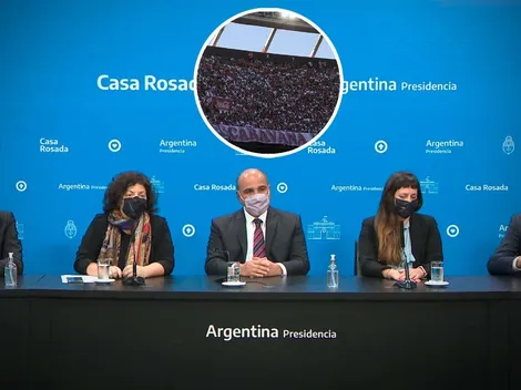 El Gobierno confirmó el 50% de aforo en las canchas: "No nos da para más"