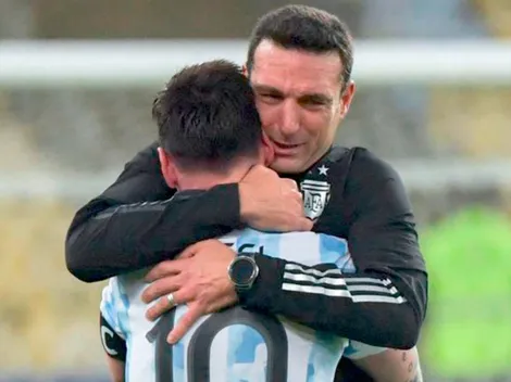 Scaloni contó los detalles del recordado abrazo con Messi