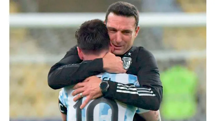 Scaloni contó los detalles del recordado abrazo con Messi