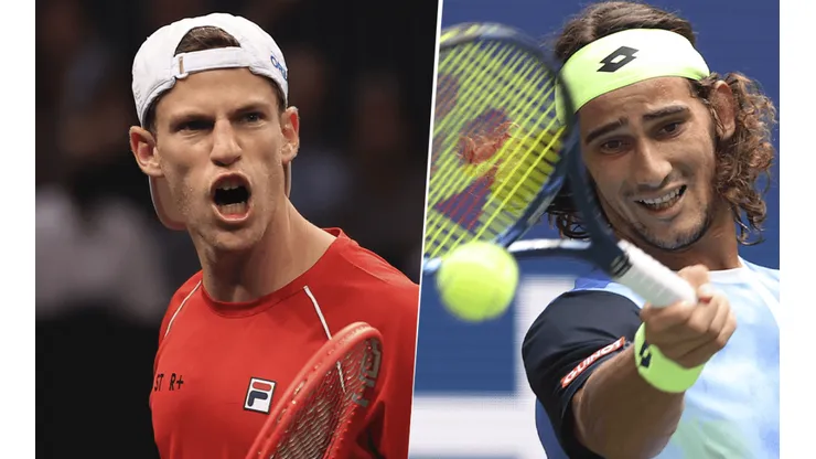 Diego Schwartzman vs. Lloyd Harris por el ATP de San Diego (Foto: Getty Images).