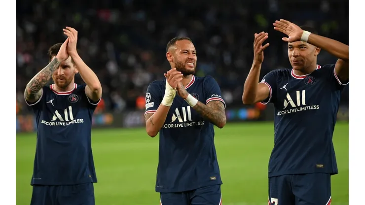 Neymar subió un fotón con Messi y Mbappé tras la victoria del PSG