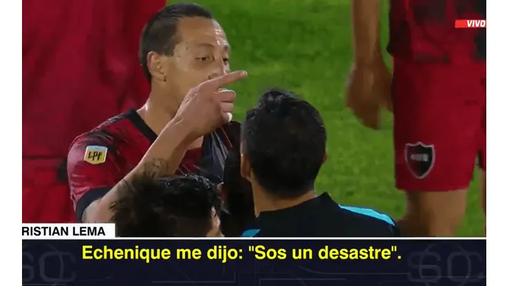 La bronca de Cristian Lema.
