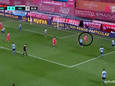 VIDEO: Cabrera sacó un misil y detonó el arco de Racing para que delire Argentinos