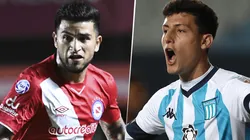 Argentinos Juniors y Racing se enfrentan por la Liga Profesional de Fútbol. (Fotos: Getty Images).