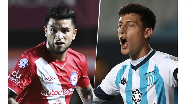 Argentinos Juniors y Racing se enfrentan por la Liga Profesional de Fútbol. (Fotos: Getty Images).