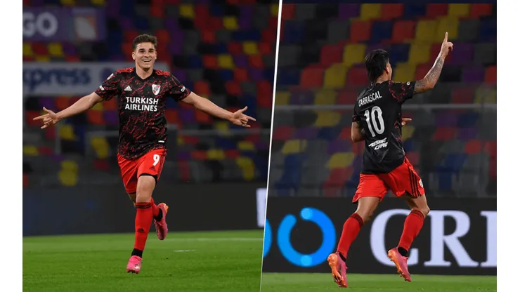 Jorge Carrascal y Julián Álvarez palpitaron el Superclásico en el Monumental