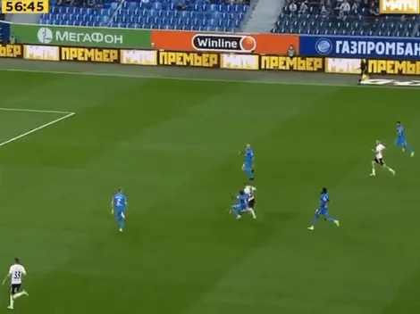 VIDEO: Wilmar Barrios corrió 70 metros y quitó una pelota impresionante en la liga rusa