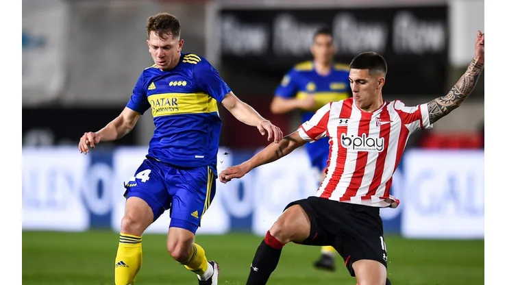 Esteban Rolón, Boca vs. Estudiantes por la Liga Profesional (Foto: Getty)