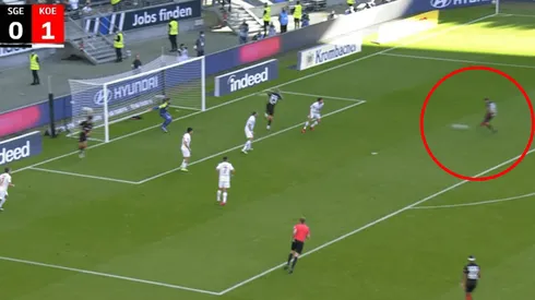 Borré convirtió por primera vez en Frankfurt.