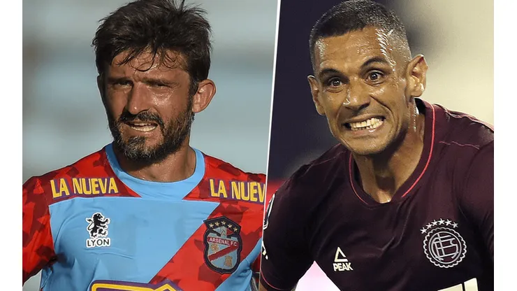 Arsenal de Sarandí vs. Lanús por la Liga Profesional. (Fotos: Getty Images).