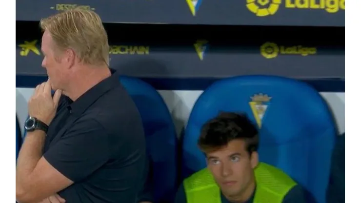 VIDEO: Riqui Puig le clavó una mirada fulminante a Koeman