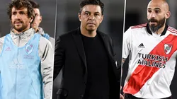 Leonardo Ponzio, Marcelo Gallardo y Javier Pinola, River Plate (Fotos: Getty Images)