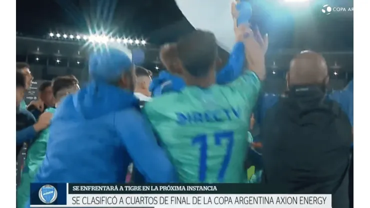 El insólito canto de los jugadores de Godoy Cruz para festejar el triunfo ante Racing