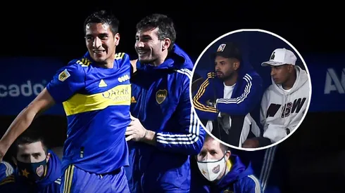 Diego González, Javier García, Edwin Cardona y Sebastián Villa, Boca Juniors (Foto: Getty)