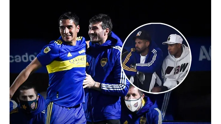 Diego González, Javier García, Edwin Cardona y Sebastián Villa, Boca Juniors (Foto: Getty)