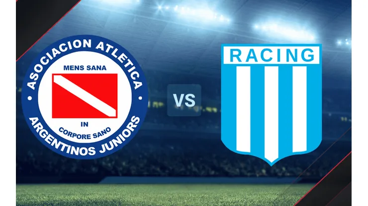 Argentinos Juniors y Racing se enfrentan por la Liga Profesional.