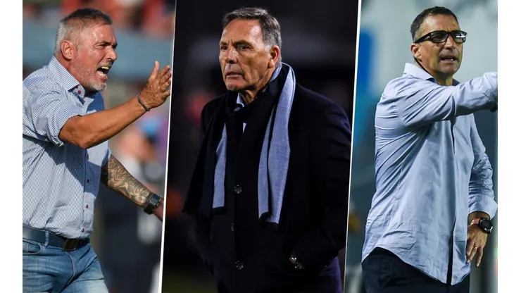 Sergio Rondina, Miguel Ángel Russo y Juan Antonio Pizzi, Liga Profesional (Foto: Getty)