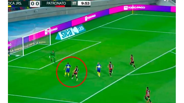 Orsini quedó mano a mano y, en vez de rematar, intentó un pase