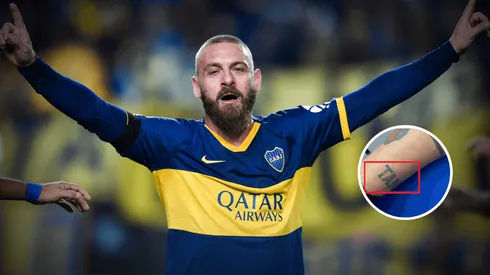 De Rossi y otro tatuaje xeneize.