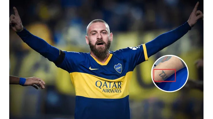 De Rossi y otro tatuaje xeneize.