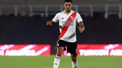 Héctor Martínez durante un partido de River.