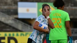 Mariana Larroquette, autora del único tanto argentino