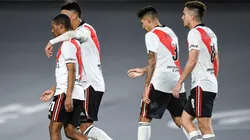 El festejo de los jugadores Millonarios.