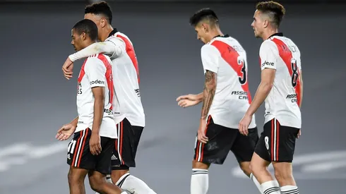 El festejo de los jugadores Millonarios.