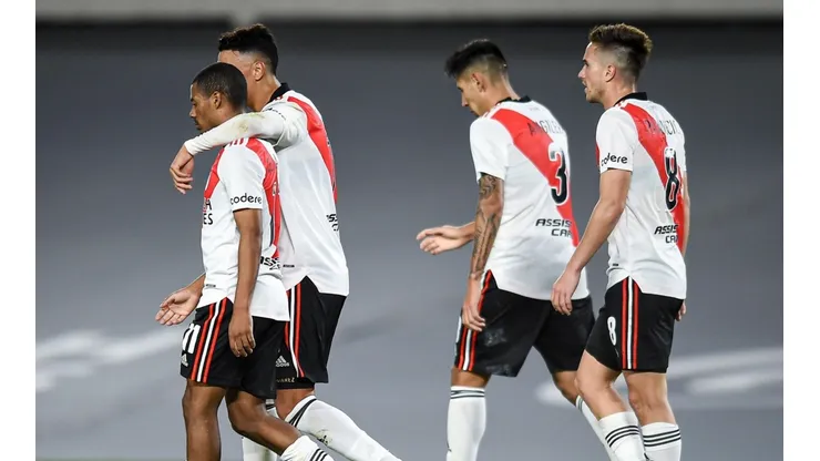 El festejo de los jugadores Millonarios.