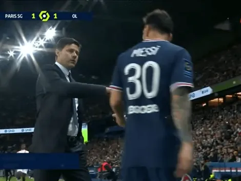 No le gustó mucho: la reacción de Messi y el gesto a Pochettino en el cambio