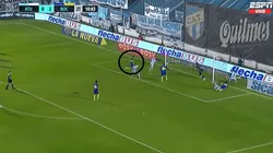 El gol en contra de Lisandro López.