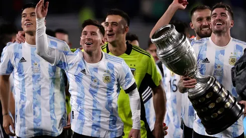 Selección Argentina festejando la Copa América (Foto: Getty)