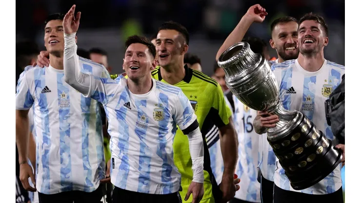 Selección Argentina festejando la Copa América (Foto: Getty)
