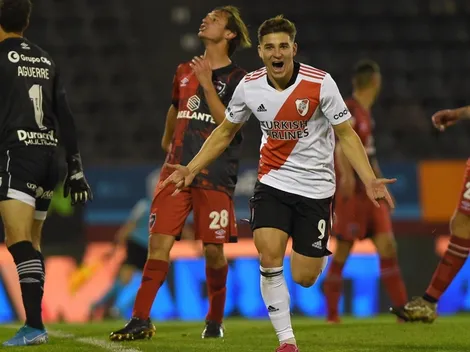 El anfitrión de la fiesta: Álvarez puso el 4 a 1 en su noche soñada