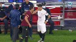 El momento del ingreso de Gonzalo Montiel.