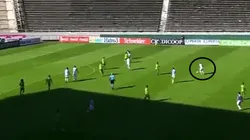 Desde ahí le pegó Elías López.