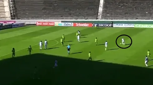 Desde ahí le pegó Elías López.