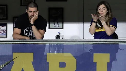 Dalma Maradona en la cancha de Boca.