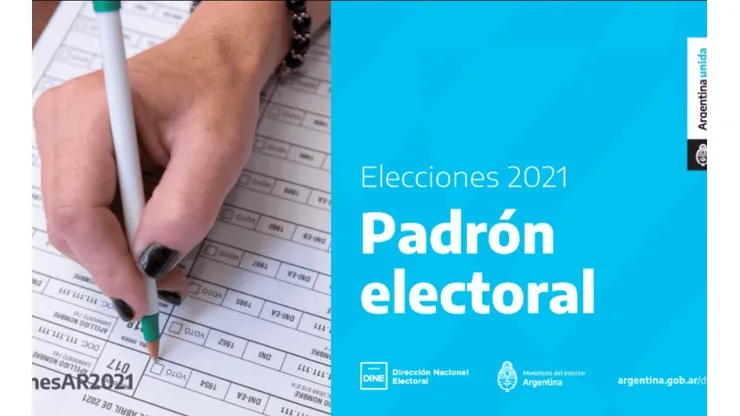 Dónde voto en las PASO 2021: consultá el Padrón Electoral.
