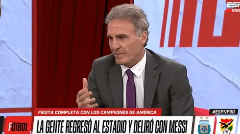 Oscar Ruggeri, contundente como siempre.