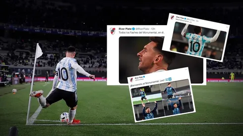Lionel Messi en el Estadio Monumental (Foto: Getty Images)