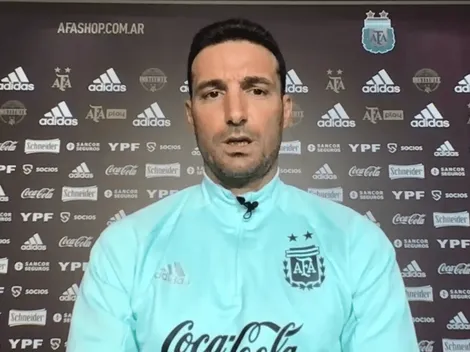 Scaloni: "Yo dejaría los festejos para después del partido"