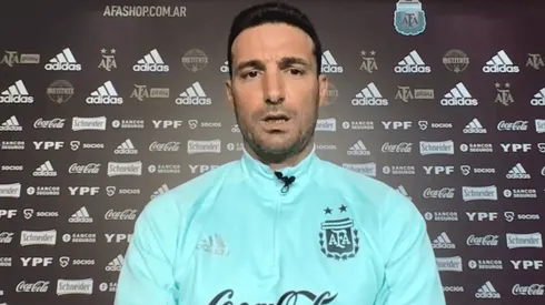 Scaloni: "Yo dejaría los festejos para después del partido"