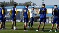 Entrenamiento de Boca bajo las órdenes de Sebastián Battaglia (Foto: Boca vía Twitter)