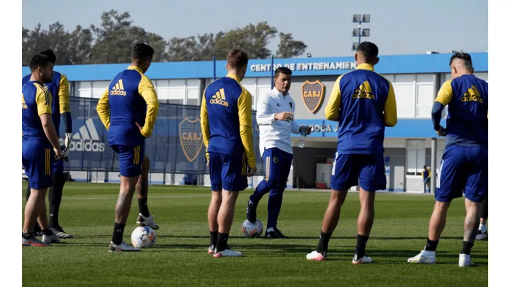 Entrenamiento de Boca bajo las órdenes de Sebastián Battaglia (Foto: Boca vía Twitter)