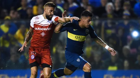 Miguel Torrén en un partido de Argentinos Juniors.