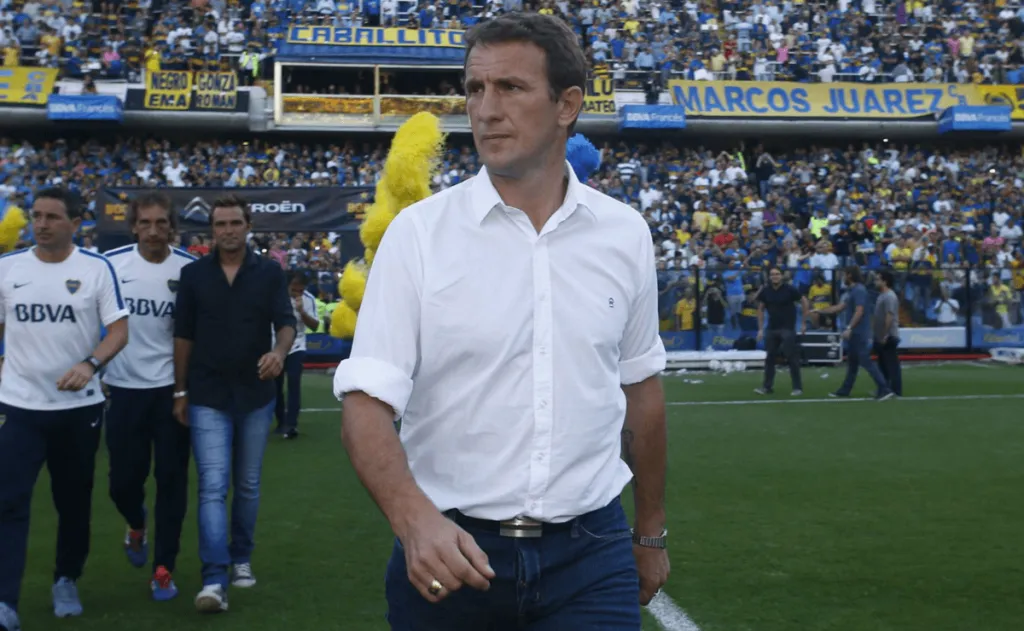 Arruabarrena en su paso por Boca