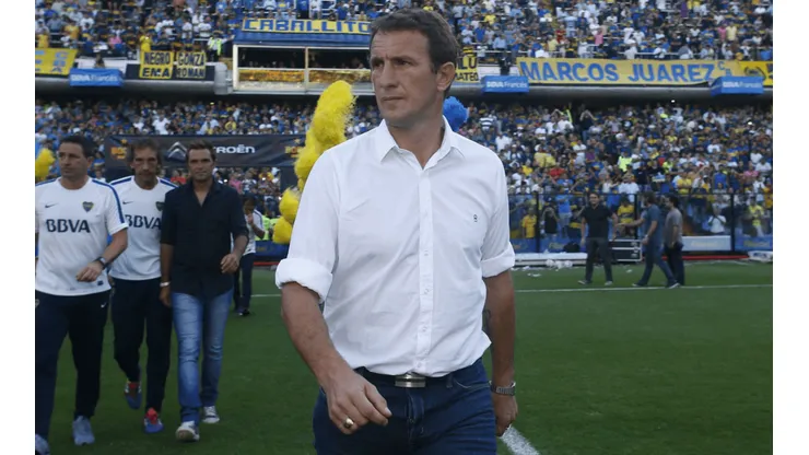Arruabarrena en su paso por Boca